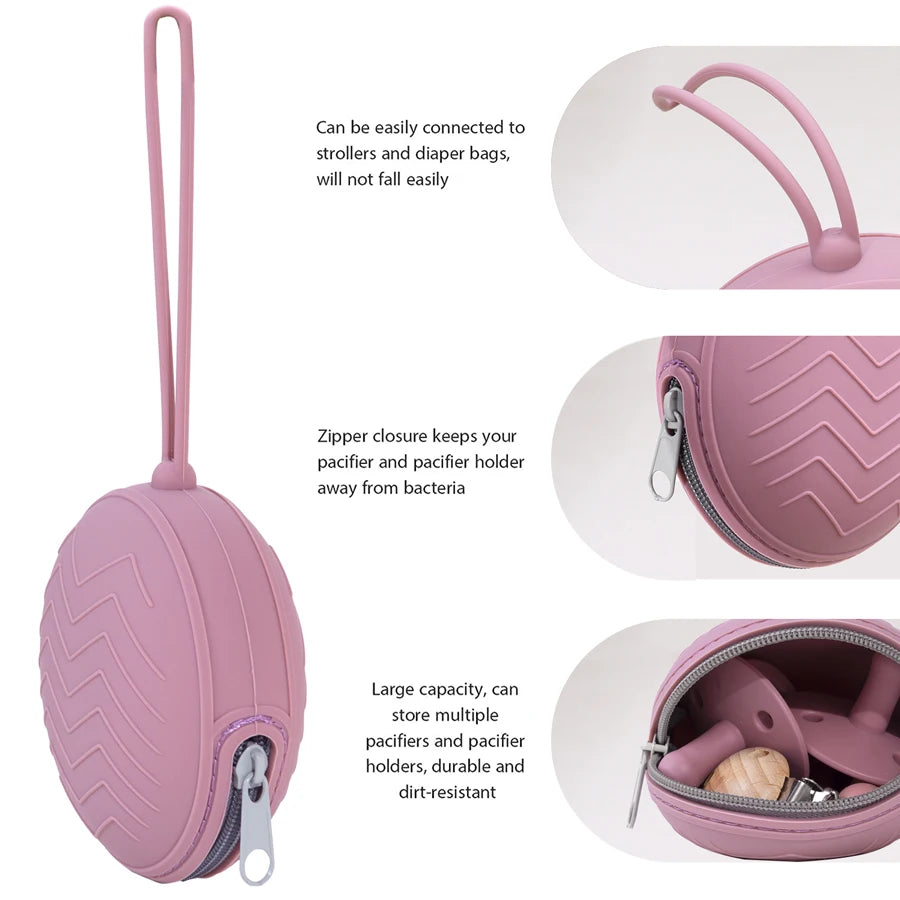 1PCS Baby Pacifier Holder Box BPA Free Silicone Infant Portable Soother Container Box Nipple Storage Box Cases Baby Accessories