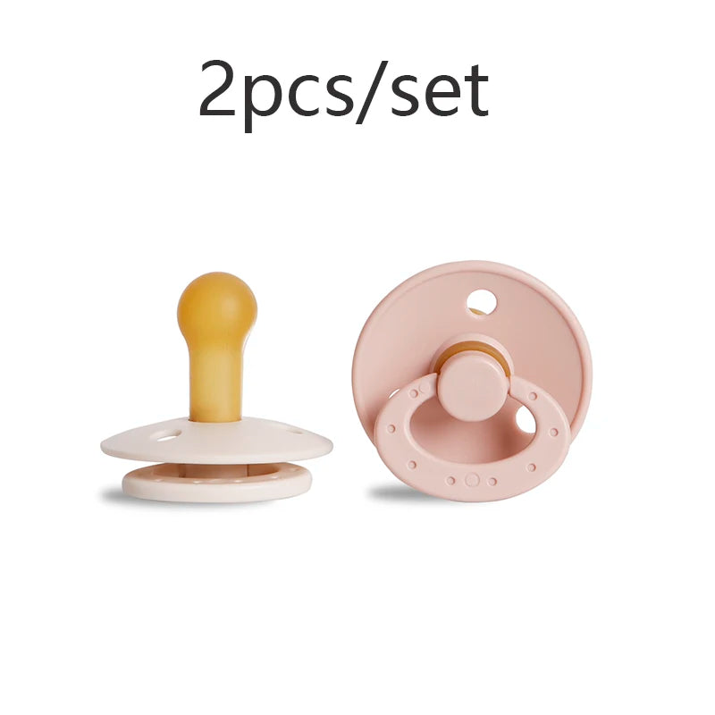 Modabebe Silicone Baby Pacifier Food Grade Silicone Newborn Soother Solid Color Dummies Silicone Nipple For Bebe 2PCS