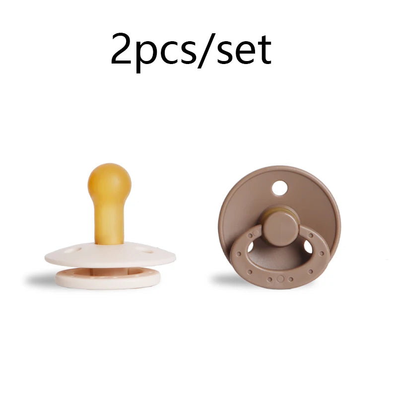 Modabebe Silicone Baby Pacifier Food Grade Silicone Newborn Soother Solid Color Dummies Silicone Nipple For Bebe 2PCS