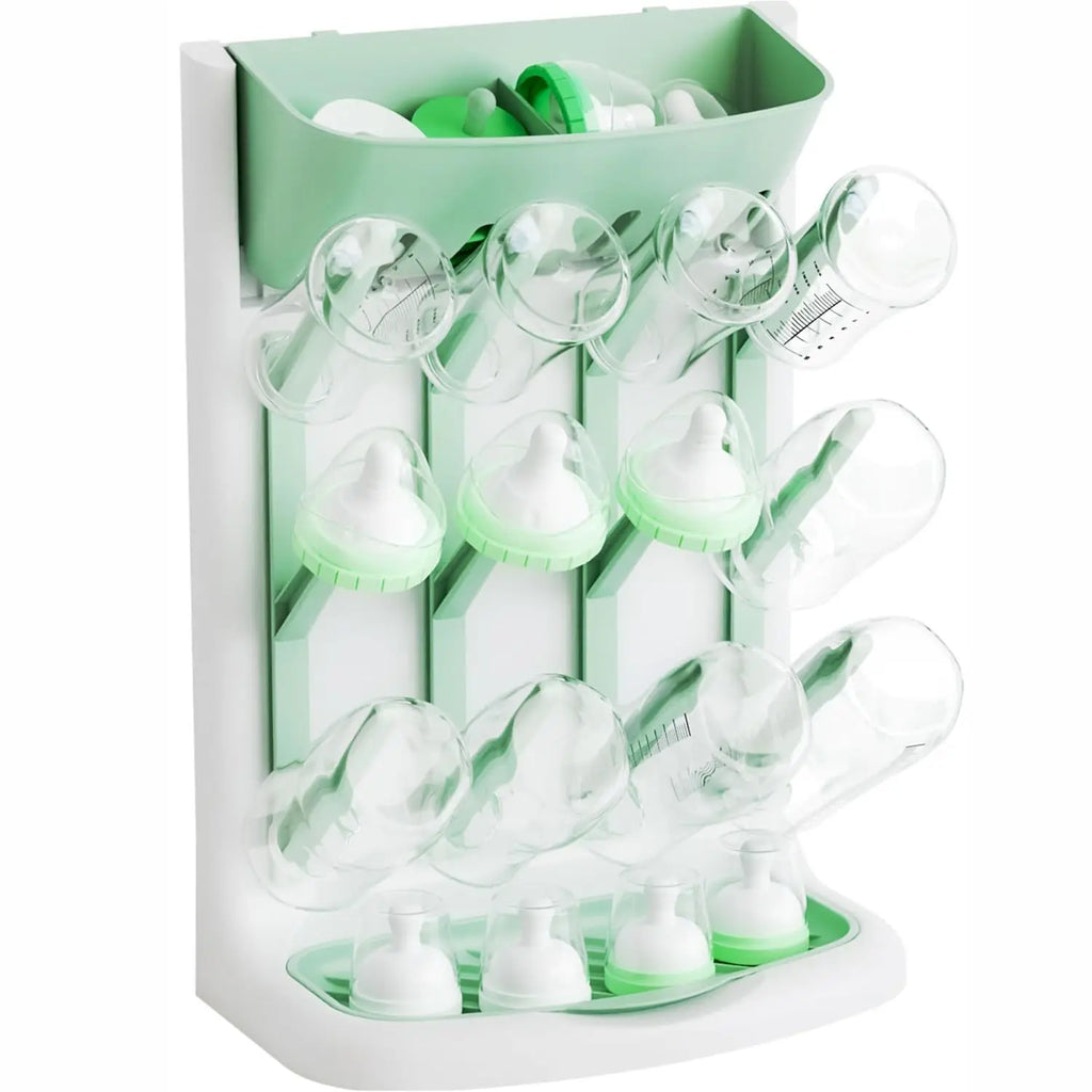 Baby Bottle Drying Rack Vertical Bottle Dryer Rack Holder Organizer Space Saving Standing Drying Rack for Baby Bottles and Cup