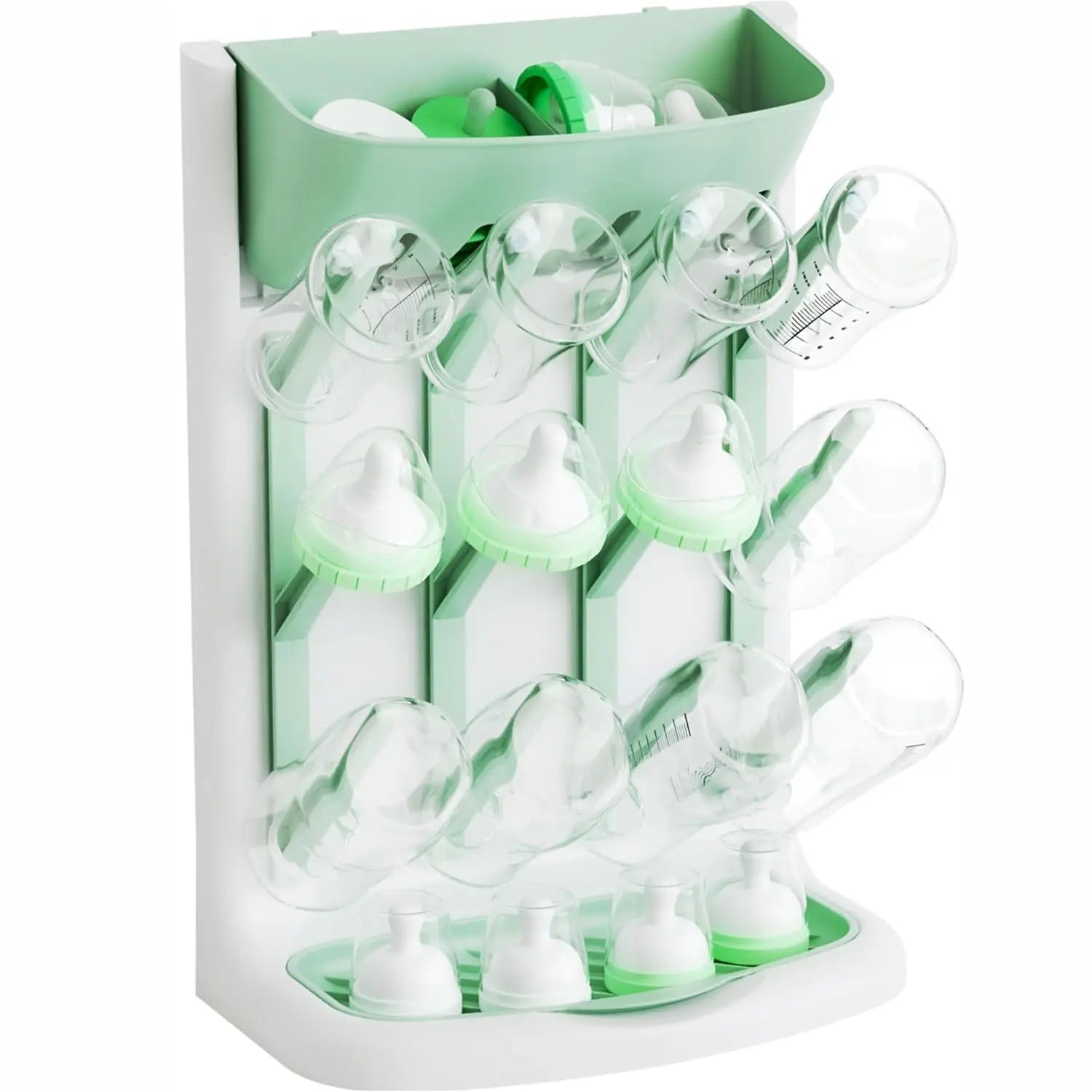 Baby Bottle Drying Rack Vertical Bottle Dryer Rack Holder Organizer Space Saving Standing Drying Rack for Baby Bottles and Cup