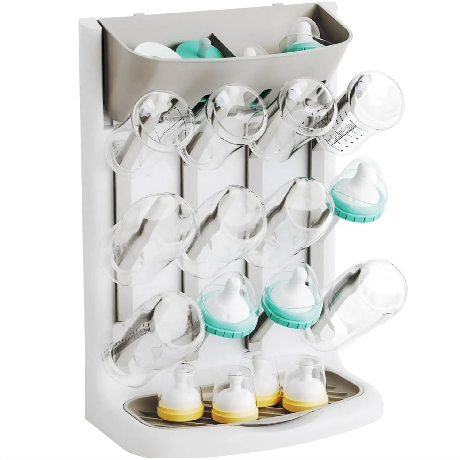 Baby Bottle Drying Rack Vertical Bottle Dryer Rack Holder Organizer Space Saving Standing Drying Rack for Baby Bottles and Cup